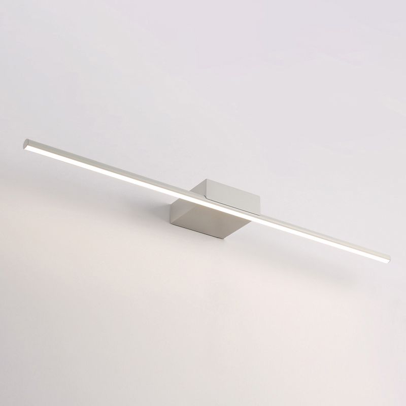 Minità di vanità in metallo lineare Minimalismo Minimalismo a 1 luci a parete per bagno