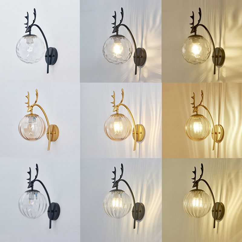 Modern Creative Style Global Wall Light Sconce Glass 1 Sconces Light