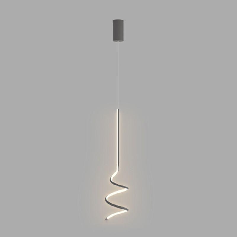 Zeitgenössischer Stil linearer Form Pendelleuchte Leuchte Metall 1 Lichthängerlampe