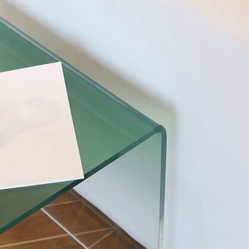 Plastic Square Side End Table Modern Sled Sofa Side Accent Table