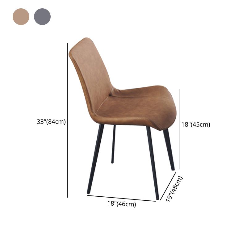 Silla tapizada de metal industrial interior del comedor del respaldo sólido del sillón