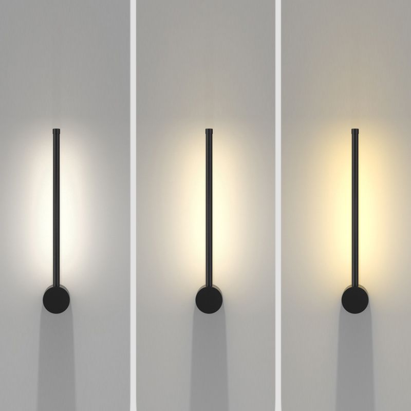 Modern Aluminum Wall Light Minimalist Straight LED Wall Sconce for Living Room