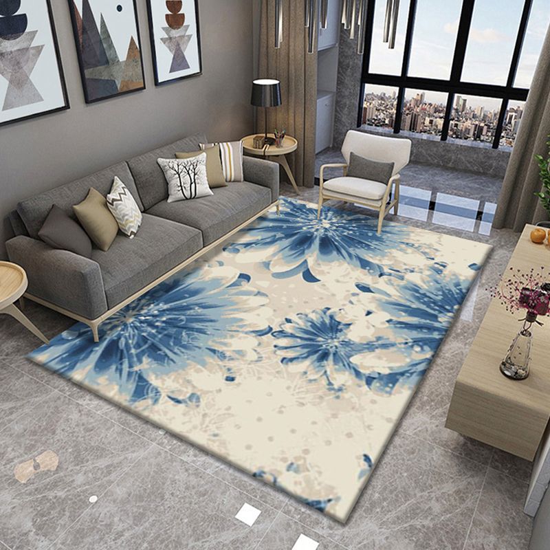 Simplicity Modern Area Rug Animal and Plant Pattern Rug Friendly Washable Rug for Home Decoration