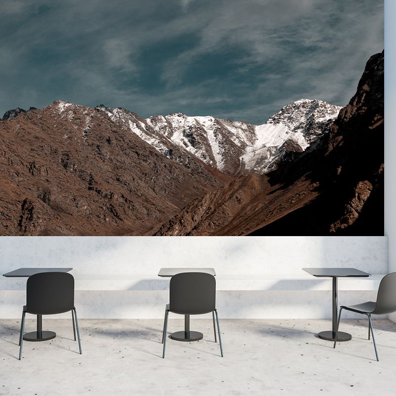 Photography Environment Friendly Mural Wallpaper Mountain Range Bedroom Wall Mural