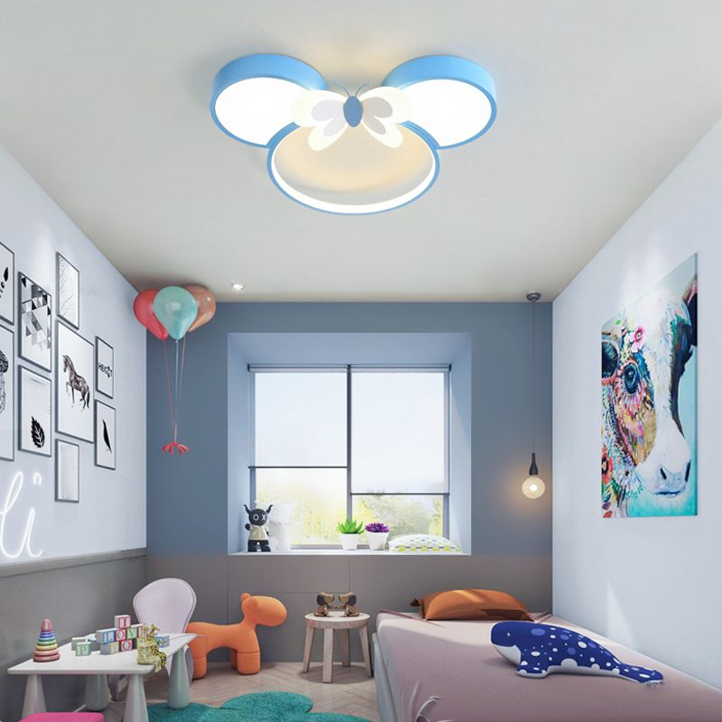 Modern Style LED Ceiling Lights Lovely Cartoon Flush-mount Lamp for Kid's Room