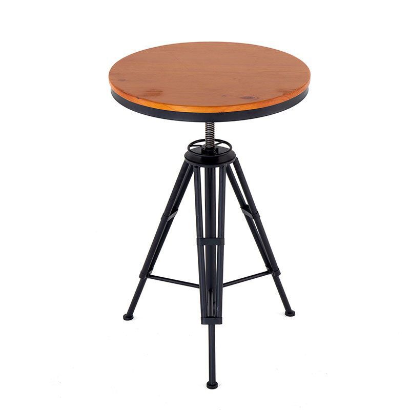 Round Bistro Set 1/2/3 Pieces Industrial Style Solid Wood Bar Table Set