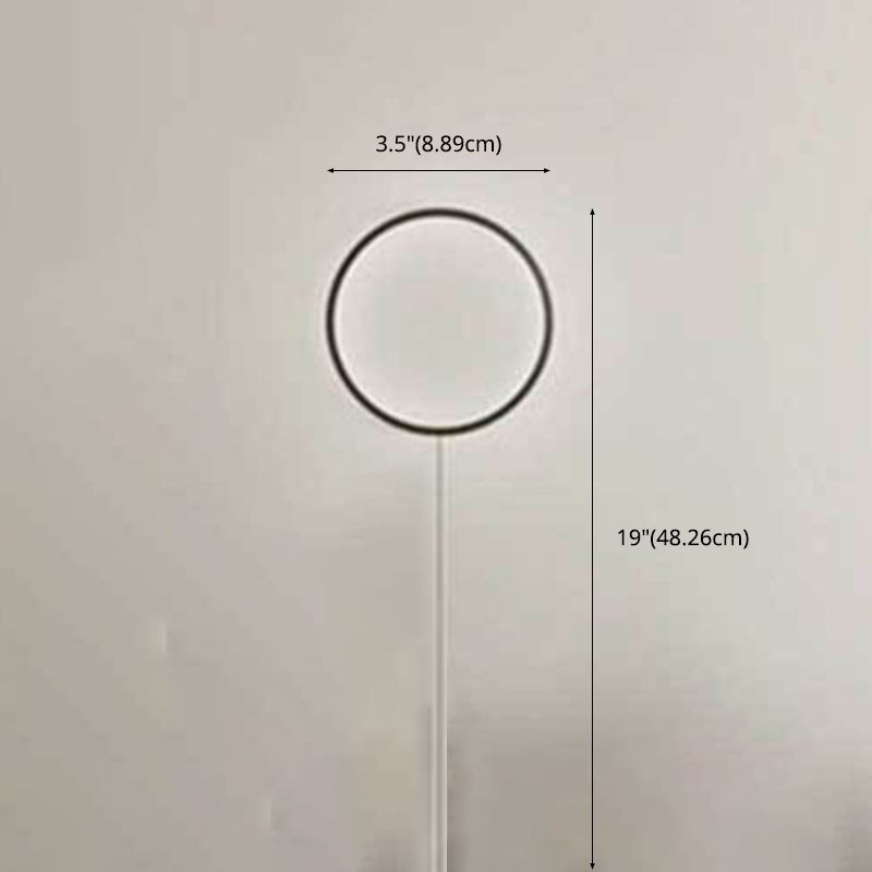 Hedendaags minimalisme Ronde Led Wall Lamp RGB Ambiance Decoratief wandgemonteerd licht in zwart