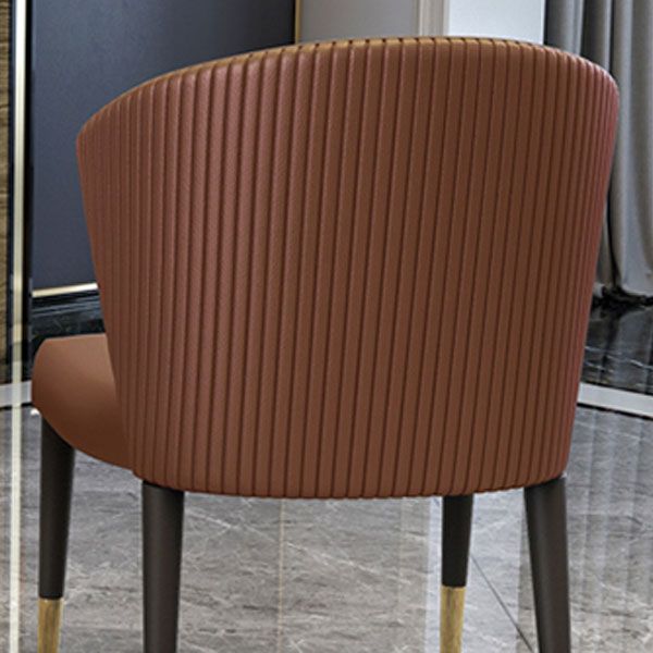 Silla de comedor tapizada con acabado mate moderno del lado del Wingback del hotel