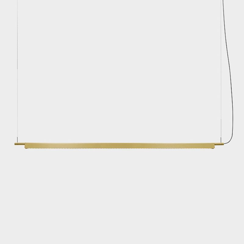 1 Light Linear Island Lights Contemporary Metal Island Lighting Fixture