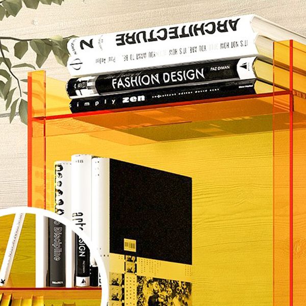 Libreria acrilica in stile scandinavo libreria chiusa per ufficio e sala da studio