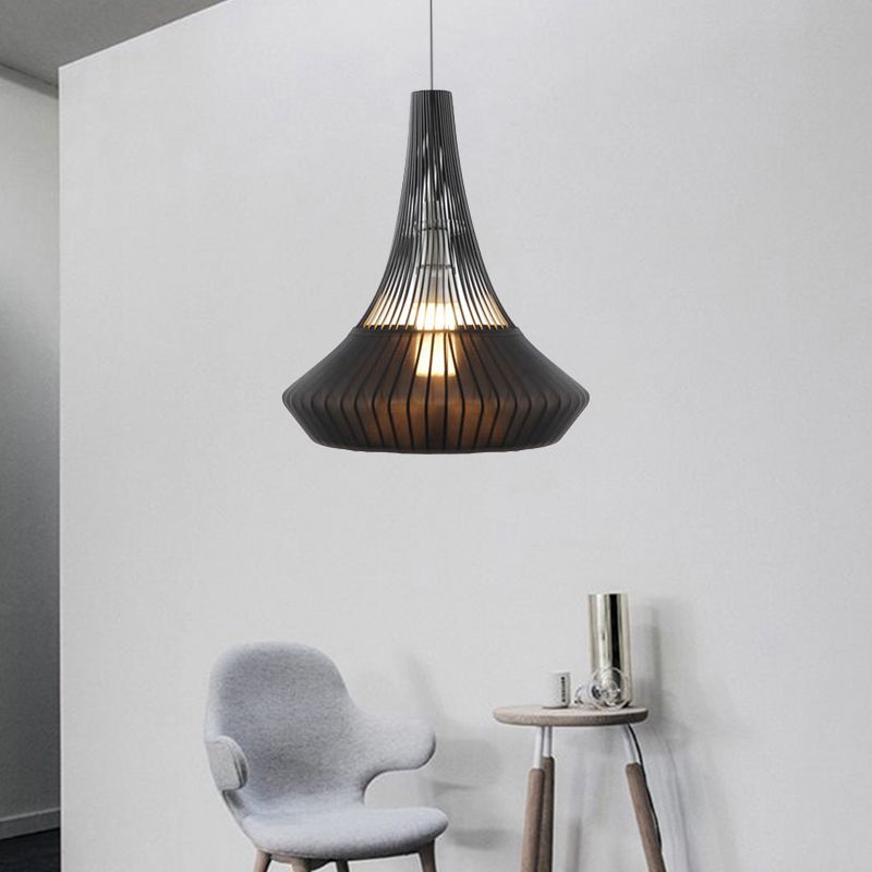 Tombre de cono de colgante Luz de estilo moderno 1 Luz colgante de color negro/rosa/rosa/azul para sala de estar