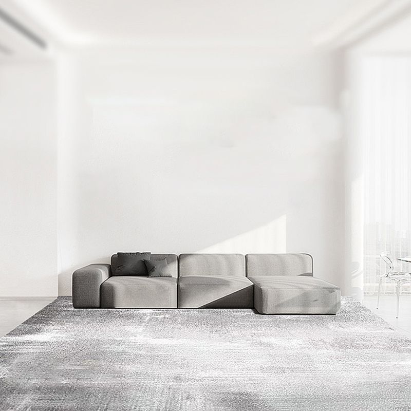 Modern Drawing Room Carpet Tie-Dye Pattern Polyester Area Rug Non-Slip Backing Rug