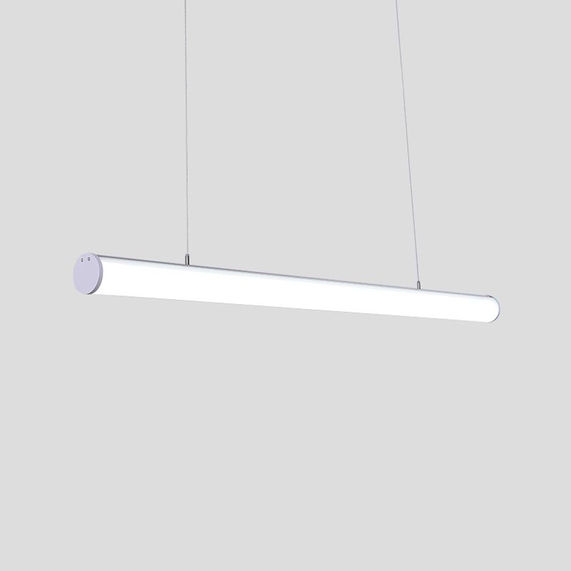 Aluminium Island Leuchte Einfacher Stil 1-Licht-Zylinderrestaurant LED Hanging Lampe