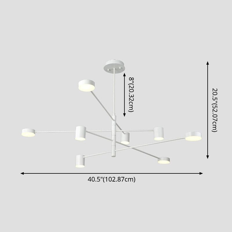 Lampadario a soffitto a soffitto starburst lampada a soffitto sospeso in metallo per soggiorno