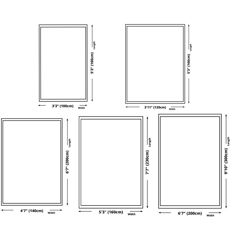 Bold Geometric Indoor Rug Modern Carpet Polyester Stain Resistant Area Carpet for Living Room