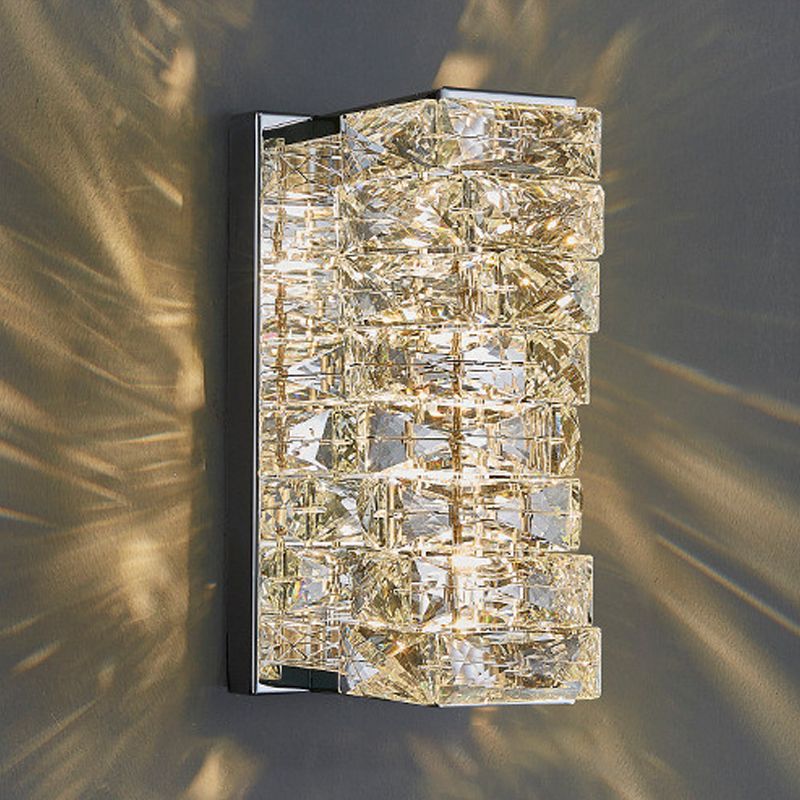 Einzigartige Form 1-Licht Wandleuchten moderner Kristallwandhalterung Beleuchtung