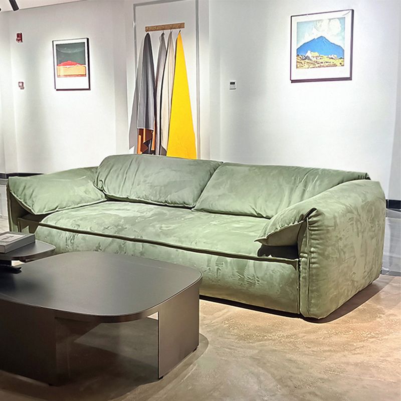 Pillow Top Arm Sofa Modern Simple Faux Leather Sofa - 45.28"d