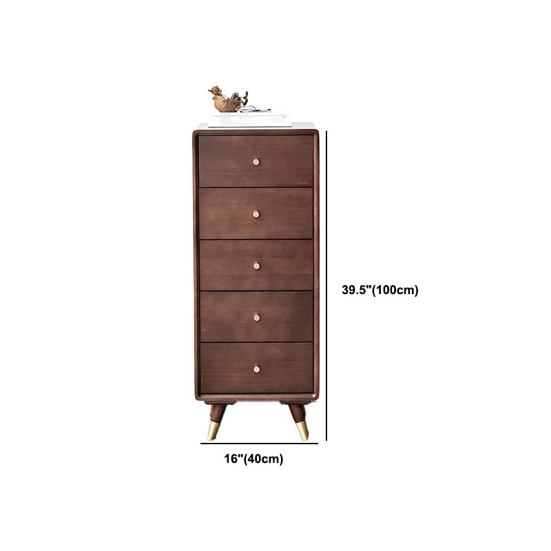 Solid Wood Accent Chest with Drawer Contemporary Side Cabinet