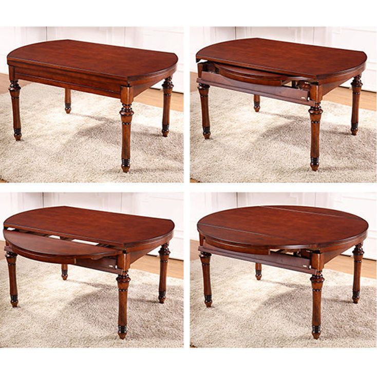 Juego de comedor de madera sólida tradicional altura estándar con juego de comedor superior plegable