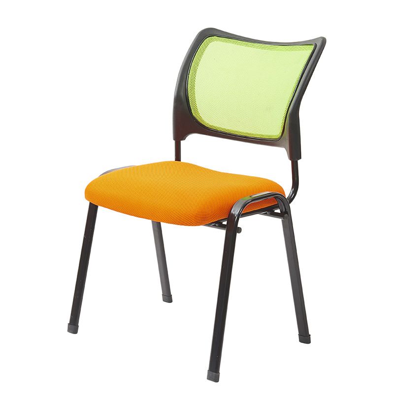 Mesh Desk Chair Low Back No Wheels Fixed Arms Conference Chair