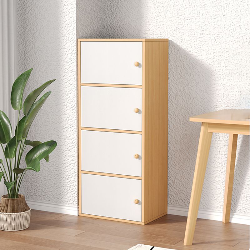 Modern Wooden Accent Cabinet Rectangle Storage Cabinet with Drawer