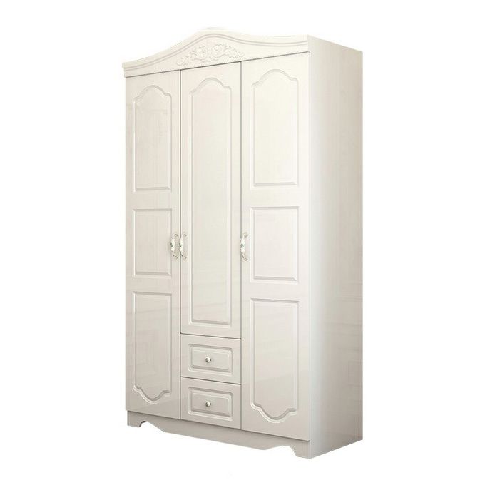 French Country Wardrobe Armoire Engineered Wood Wardrobe Closet