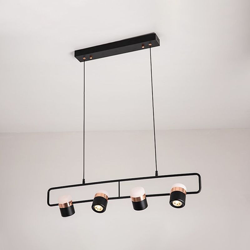 Contemporary Style Cylinder Island Lights Metal Island Pendant Lights