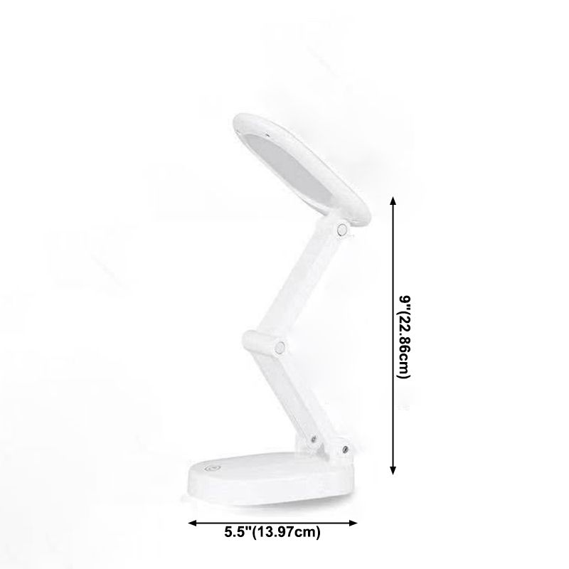 Modern Folding Table Lamp With USB Port Oval Touch-Sensor Control Table Light