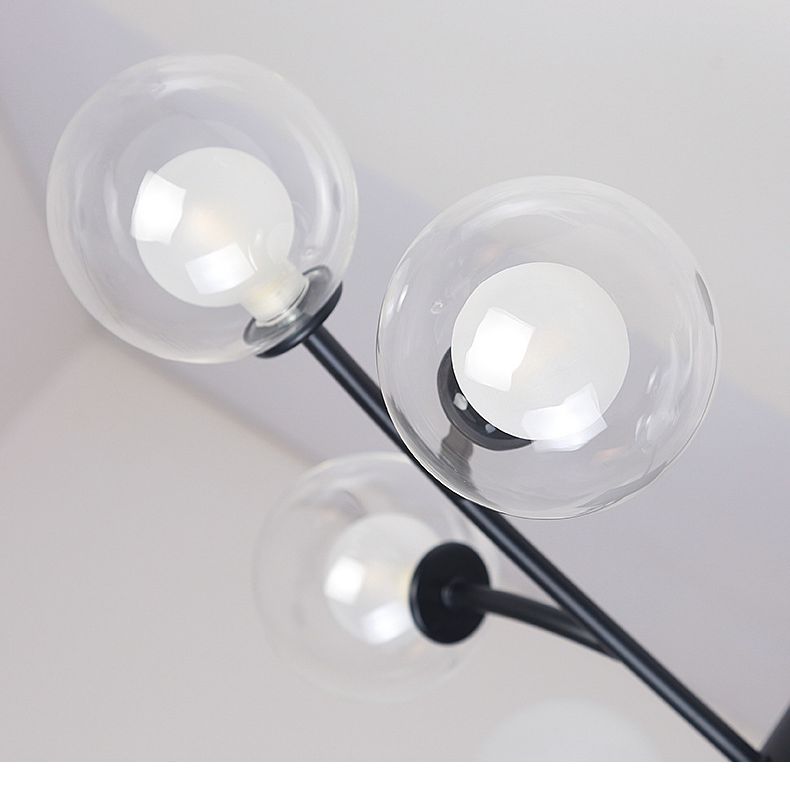 Globe Kronleuchter Licht Ultra-kontuminarischer Klarglasdecke Anhänger für Wohnzimmer