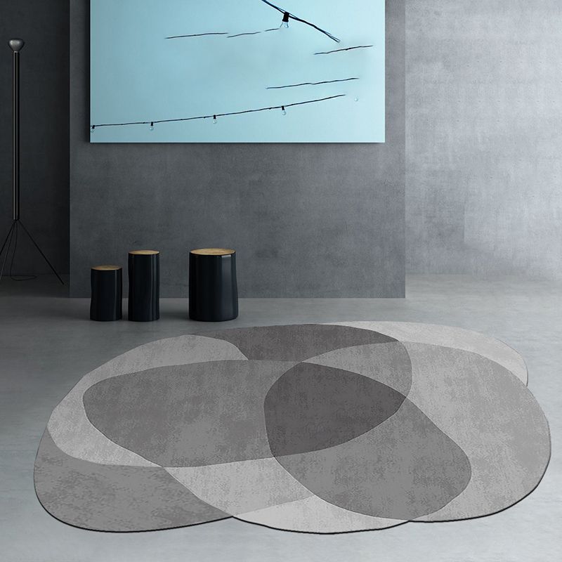 Tapis de zone de couleur de couleur fantaisie Tapis antidérapant de la zone de polyester moderne pour décoration intérieure