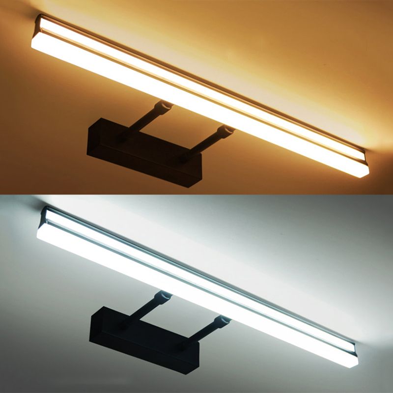 Linear Shade Wall Lighting Modern Simple Style Metal 2 Lights Sconce Lamp