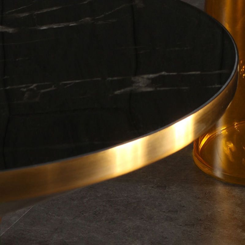 29.53 inch Wide Contemporary Sofa Side Accent Table Glass Round Side End Table