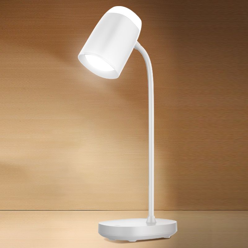 Lampada da tavolo in stile minimalista moderno con porta di plastica USB 1 luce da tavolo per la scrivania
