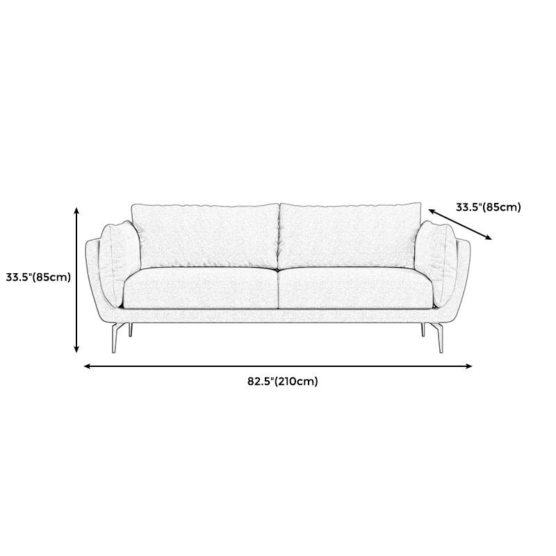 Samtkissen Top Arm -Sofa mit losen Rücken für Wohnzimmer und Wohnung