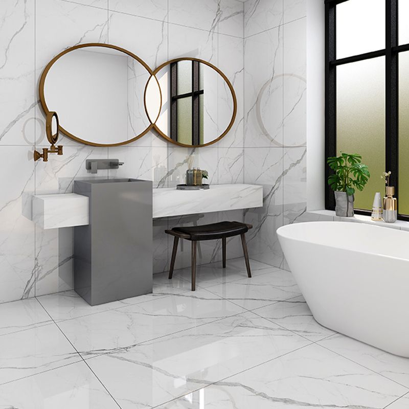 Porcelain Floor and Wall Tile 47.2"×23.6" Mirrored Singular Tile