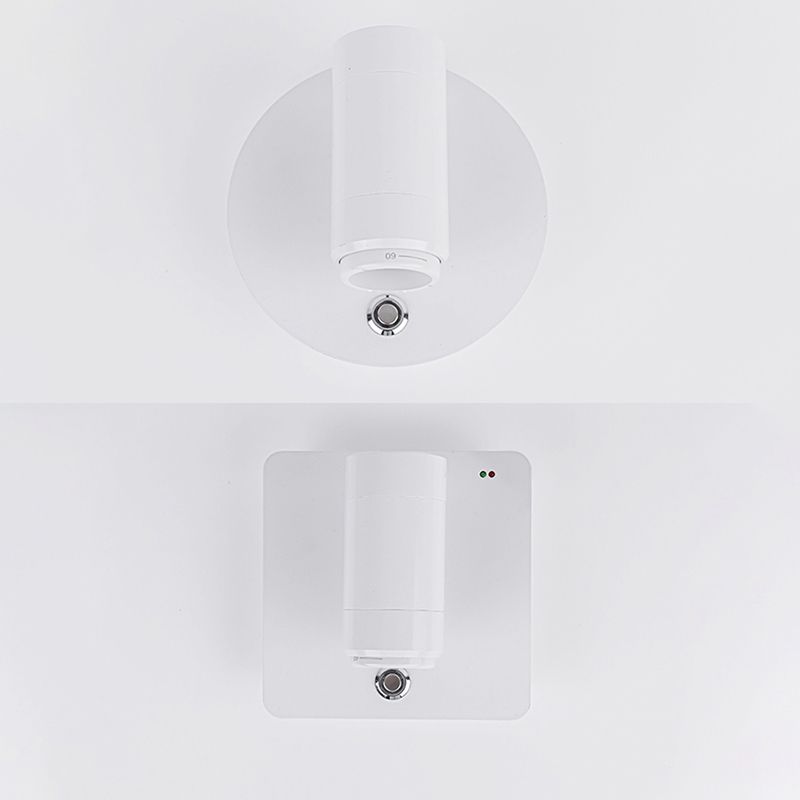 Modern Geometric Shape Wall Sconce Reading Wall Light with Acrylic Shade for Bedroom