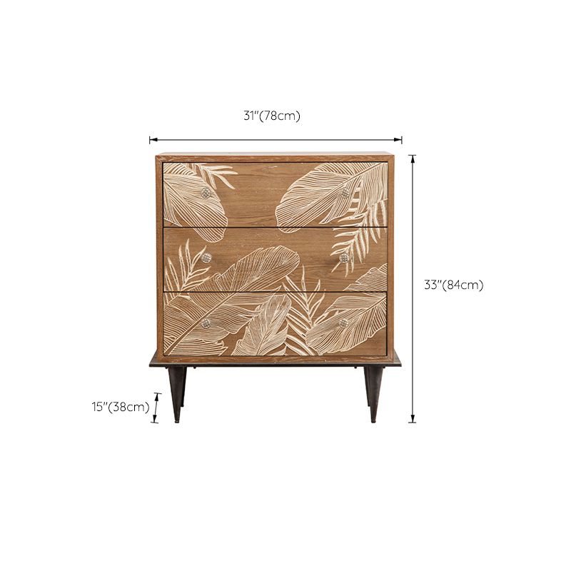 Industrial Standard Natural Accent Chest Distressed Wood Accent Cabinet