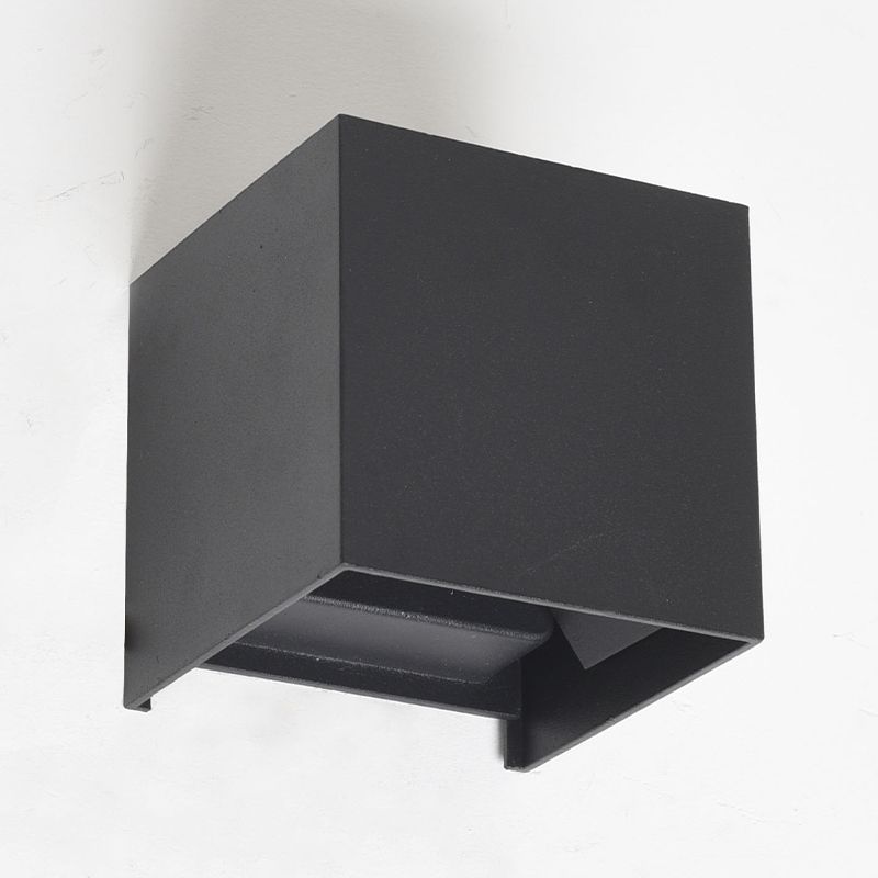 Quadratische Leuchtenleuchte moderne LED -LED -Wandbeleuchtung im Freien