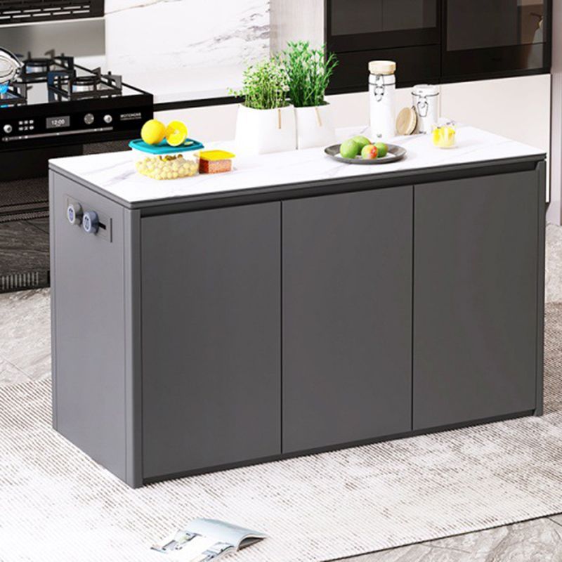 Home Dining Kitchen Island Table Modern Rectangular Kitchen Island