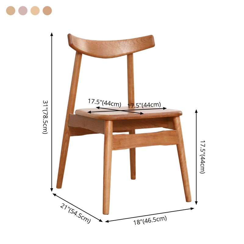 Eigentijdse stijl eetkamerstoelen stoere stoelen zonder eetgelegenheid met houten benen