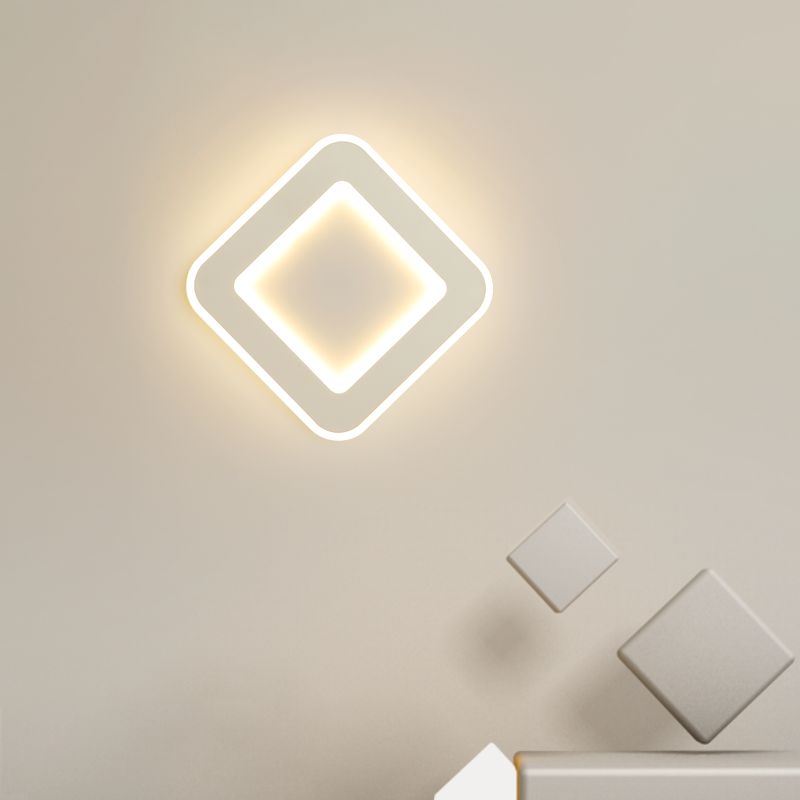 Geometric Shape Metal Wall Sconce Modern Style 1-Light Wall Mount Lighting