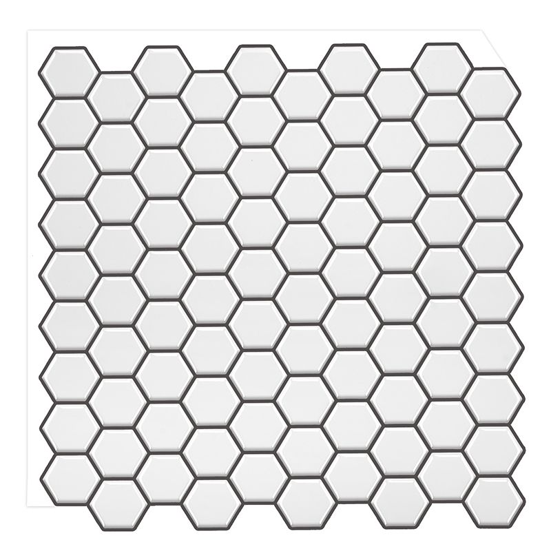 Stain Resistant Peel & Stick Tile Square Mosaic Tile for Kitchen and Bathroom Backsplash