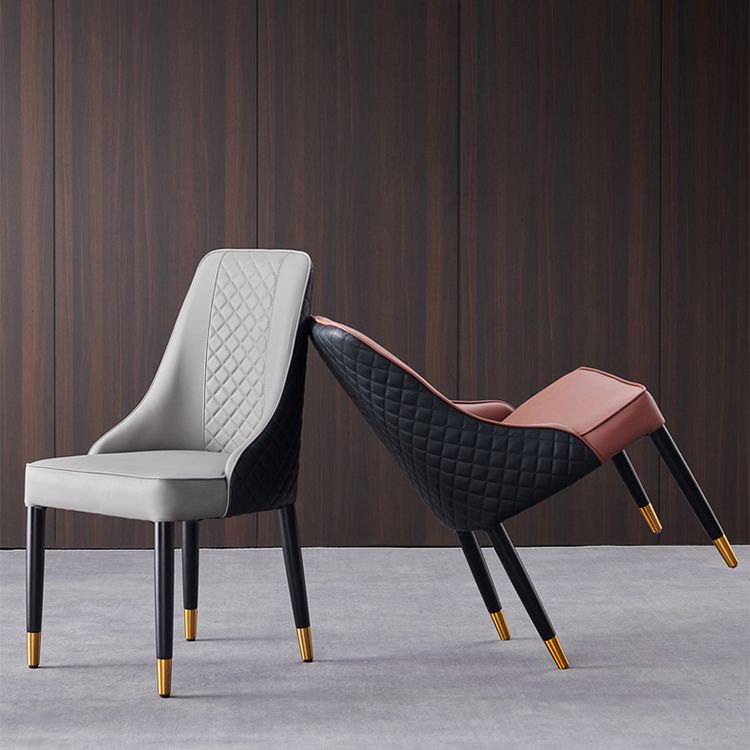 Chaises de salle à manger en bois de style scandinave, chaise Parsons sans bras pour salle à manger