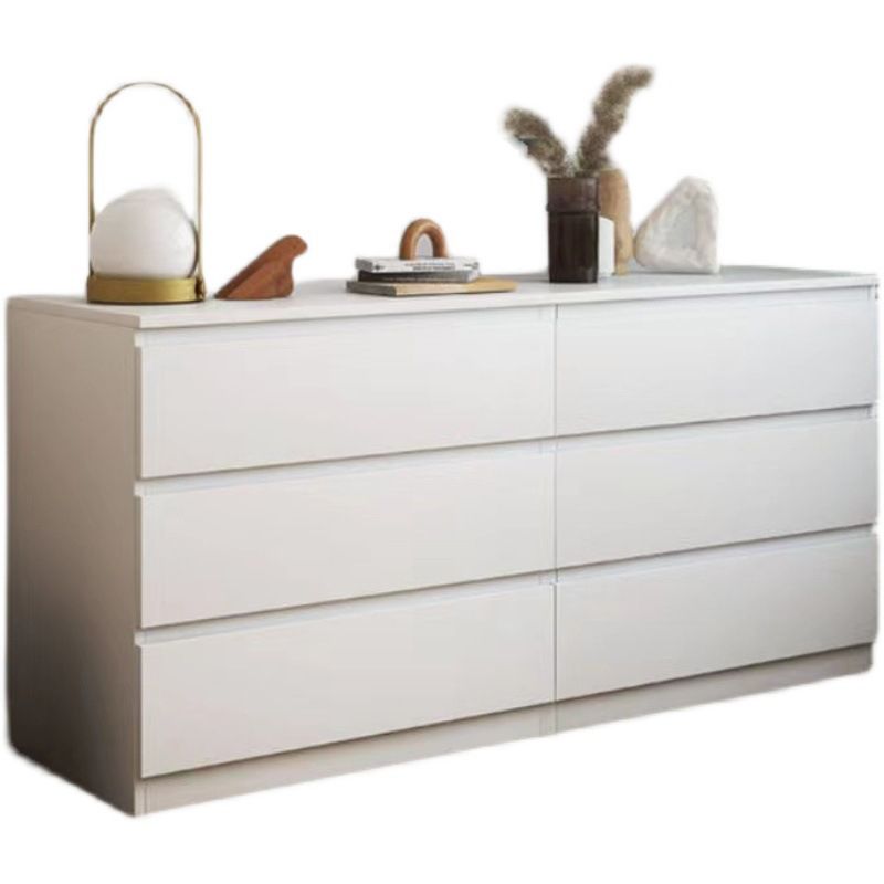 Contemporary Double Dresser Wood Storage Chest Dresser for Bedroom