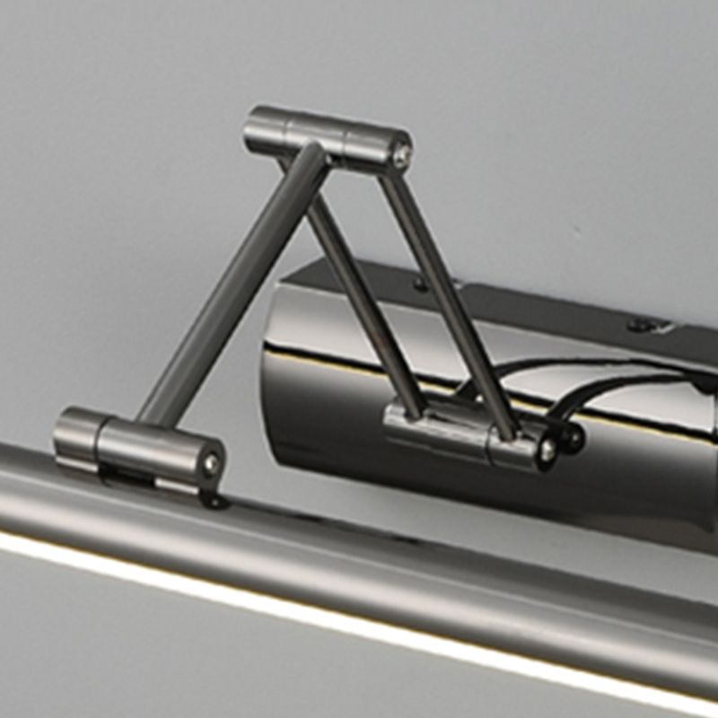 Acrylic Cylinder Vanity Mirror Light 1 Light Modern LED Wall Lighting in Black