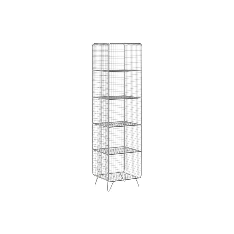 Metal Closed Back Bookshelf Shelves Included  Standard Bookcase