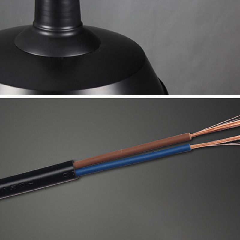 Luz de la pared de la pared industrial Luz de pared 1 Light Metal Wall Donce Black