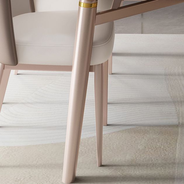 Foldable Stone Rectangle Dining Table Rubber Legs for Dining Room