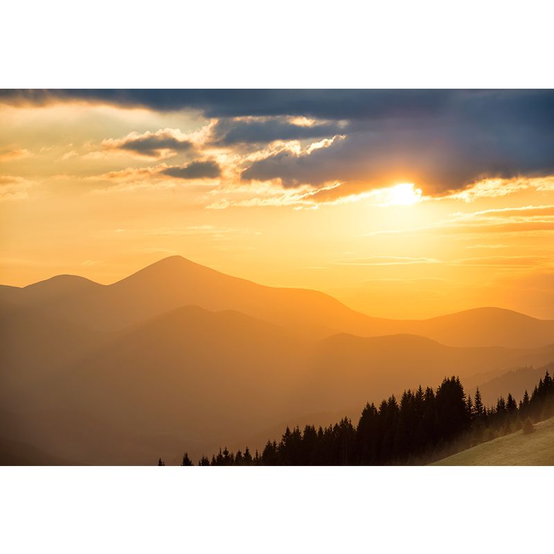 Big Mountain Landscape Wallpaper Mural Waterproofing Modern Living Room Wall Art