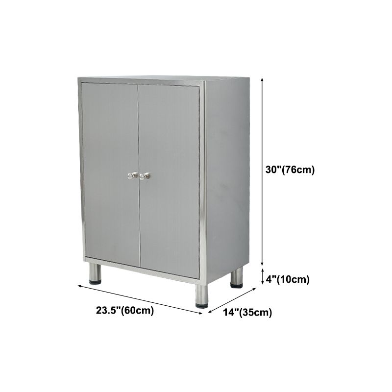 Stainless Steel Sideboard Cabinet Modern Server Cabinet with Storage for kitchen